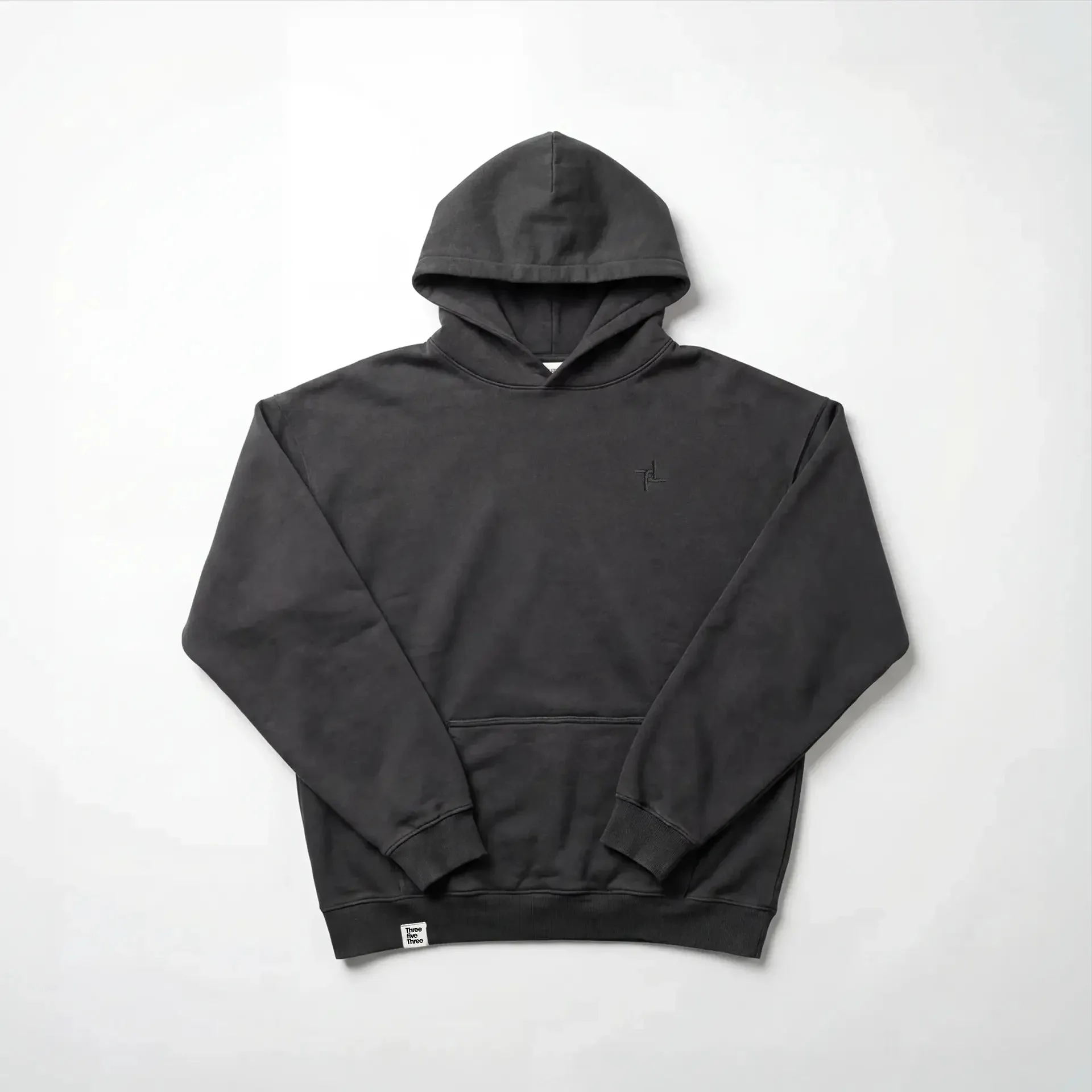 Hoodie Oversized Heavyweight Charcoal